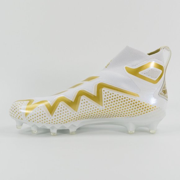 Adidas Mens Freak Ultra 22 'White Gold Metallic' Football Cleat GX7979 size 11.5 - Picture 3 of 10